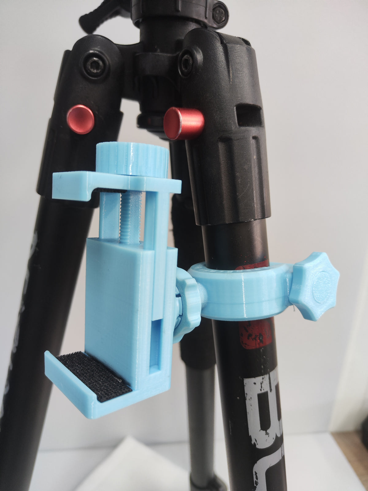Adjustable tripod phone holder for BOG DeathGrip setup